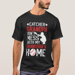 Camiseta Abuelo Receptor de Béisbol Divertido Receptor de B