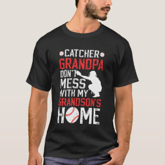 Camiseta Abuelo Receptor de Béisbol Divertido Receptor de B