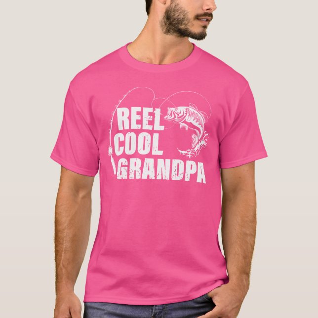 Camiseta Abuelo Reel Guay Con Pescado Y Arco De Pesca (Anverso)