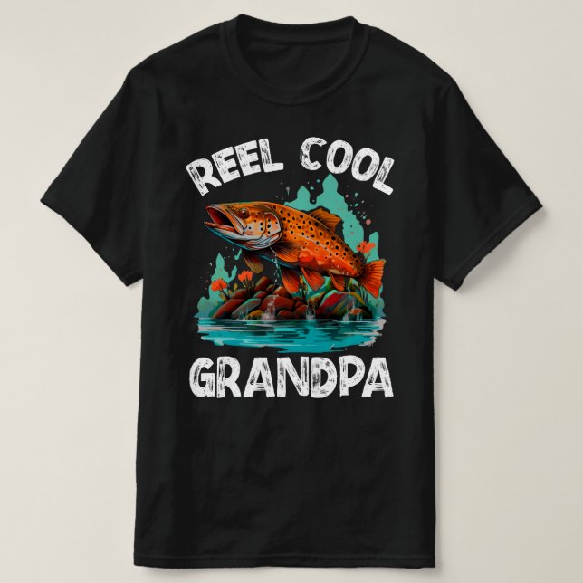 Camiseta Abuelo Reel Guay Mens Funny Fishing (Diseño del anverso)