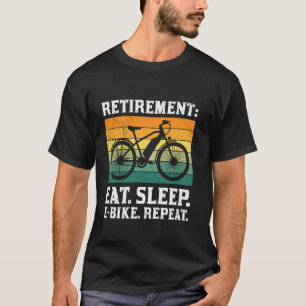 Camiseta Abuelo RENTA COME DUERME E-BIKE REGRESA Divertido