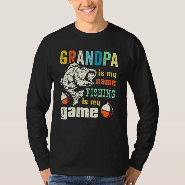 Camiseta Abuelo Retro Bass Fishman Bass Pesca Abuelo (Anverso)
