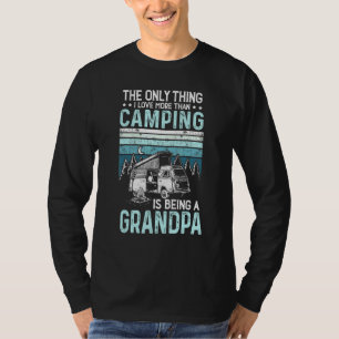 Camiseta Abuelo retro de camping abuelo al aire libre