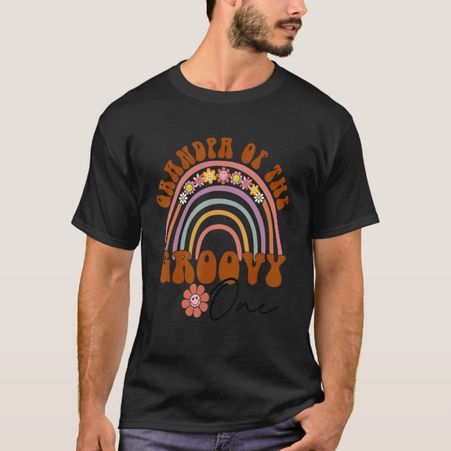 Camiseta Abuelo Retro De Groovy Un Nacimiento Familiar Que  (Anverso)