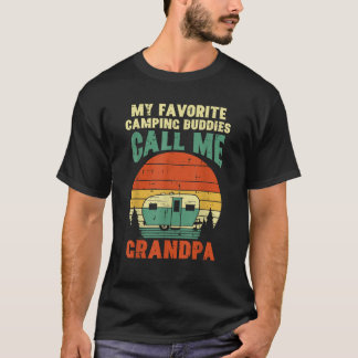 Camiseta Abuelo retro del abuelo de los compañeros de campi