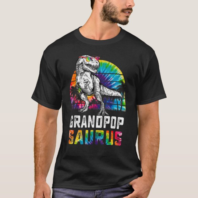 Camiseta Abuelo Rex Dinosaur Grandpop Saurus (Anverso)