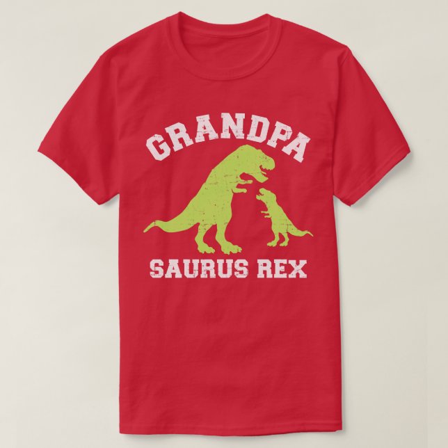 Camiseta Abuelo rex dinosaurio para el abuelo (Diseño del anverso)