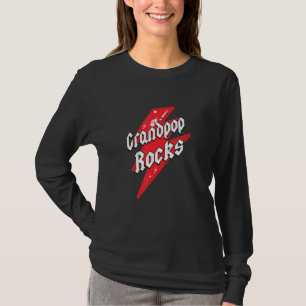 Camiseta Abuelo Rockea Padres Día Los nietos aman a los nie