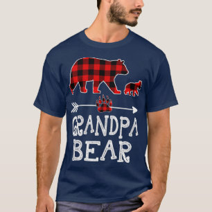 Camiseta Abuelo rojo vestido con un cubo a juego con búfalo