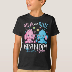 Camiseta Abuelo Rosa O Azul Te Ama Elefante Niño