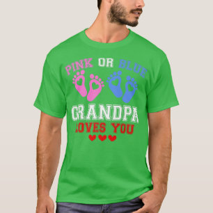 Camiseta Abuelo Rosa O Azul Te Ama Género Revelar Premi