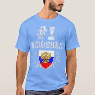 Camiseta Abuelo ruso número uno de los hombres