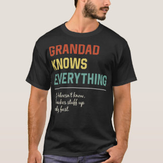 Camiseta Abuelo sabe todo lo divertido que es el regalo del