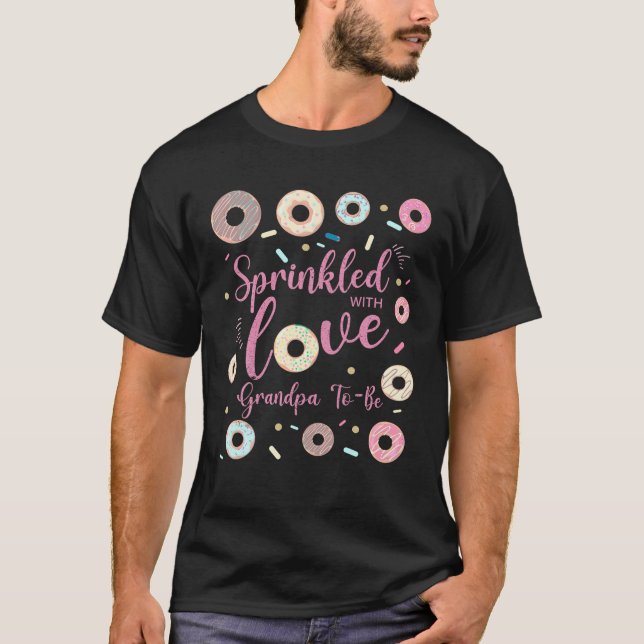 Camiseta Abuelo salpicado con amor Baby Shower Donut Fami (Anverso)
