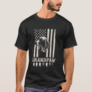 Camiseta Abuelo Saluki Bandera Americana Gafas de sol Perro