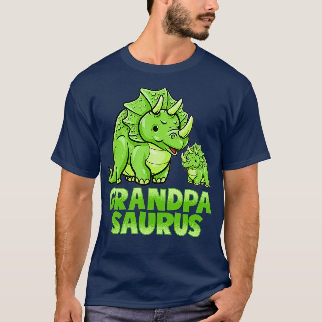 Camiseta Abuelo Saurus Dinosaur Funny Grandpasaurus Para (Anverso)
