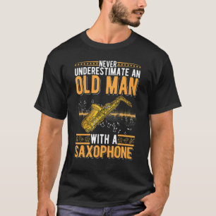 Camiseta Abuelo Saxofón Jugador Saxofón