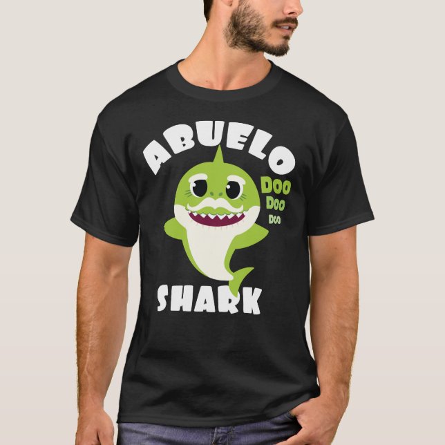 Camiseta Abuelo Shark Gift Cute Baby Shark Diseño (Anverso)