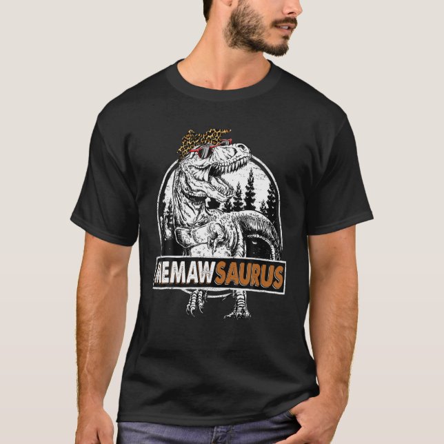 Camiseta Abuelo T Rex Dinosaurio Abuela Saurus Mothe (Anverso)