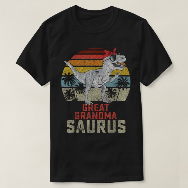 Camiseta Abuelo T Rex Dinosaurio Gran Abuela Sauro (Diseño del anverso)
