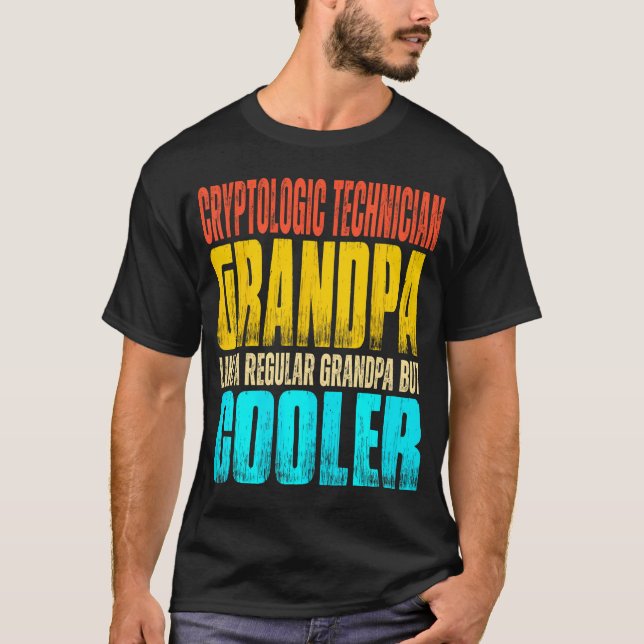 Camiseta Abuelo técnico criptológico como abuelo pero (Anverso)