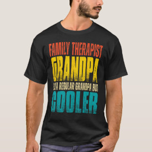 Camiseta Abuelo terapeuta de familia masculino como un gran