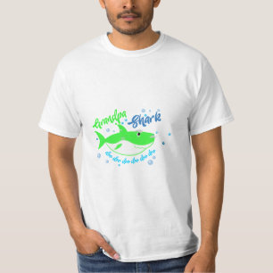 Camiseta Abuelo Tiburón Verde Doo Doo Doo