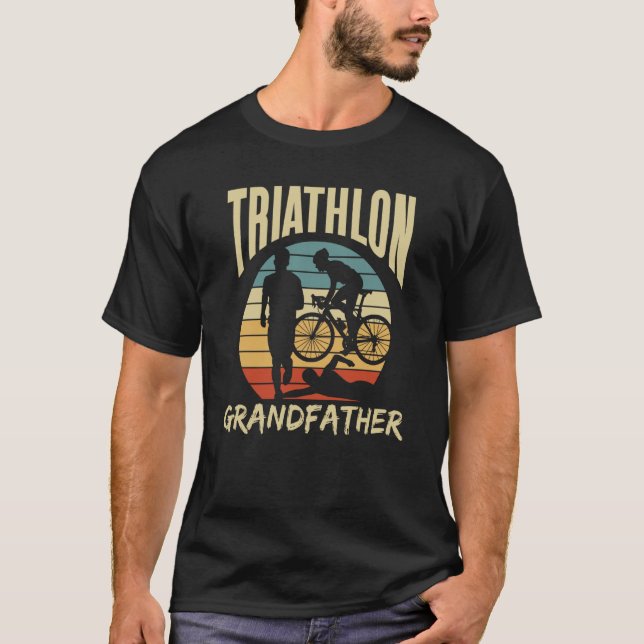 Camiseta Abuelo Triatlón abuelo Triatlete (Anverso)