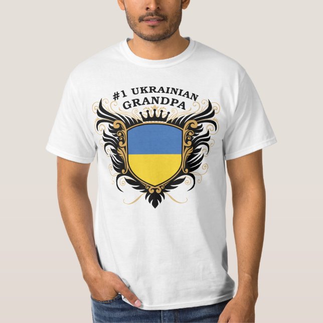 Camiseta Abuelo ucraniano del número uno (Anverso)