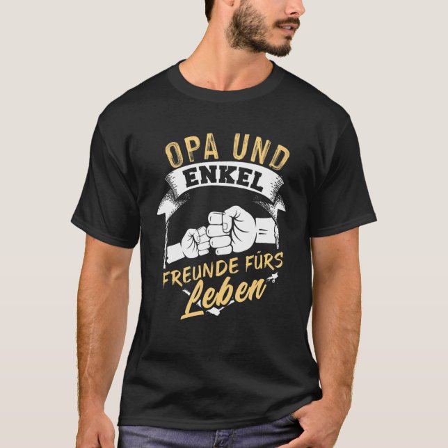 Camiseta Abuelo Und Abuelo Amigos Für Leben Mejor Opi G (Anverso)