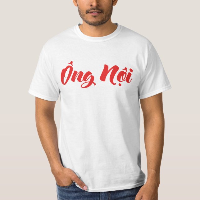 Camiseta Abuelo vietnamita (paternal) - Ông Noi (Anverso)