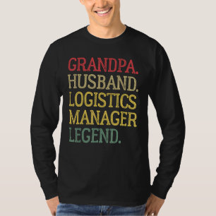 Camiseta Abuelo Vintage Marido Gerente de Logística Leyenda