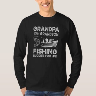 Camiseta Abuelo Y Abuelo Pescan Buques Por Vida