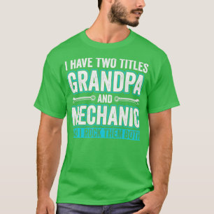 Camiseta Abuelo y coches mecánicos divertidos de boxeo de g
