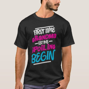 Camiseta Abuelos Baby Abuela Mamá Abuela Primera Vez Abuela