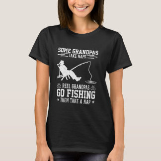 Camiseta Abuelos de carrete van a pescar y luego toman una