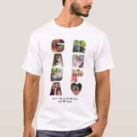 Abuelos de Collage de fotos GRANDPA Nombre Carta d