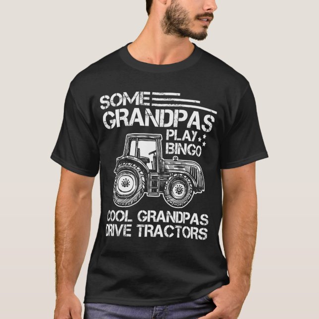 Camiseta Abuelos del grupo de granjeros Tractor (Anverso)