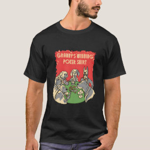Camiseta Abuelos Ganando Póquer Casino Juego de Cartas Apue