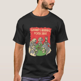 Camiseta Abuelos Ganando Póquer Casino Juego de Cartas Apue