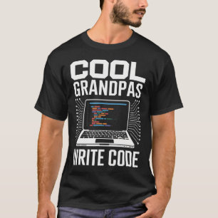 Camiseta Abuelos Geniales Escriben Código Divertido Program