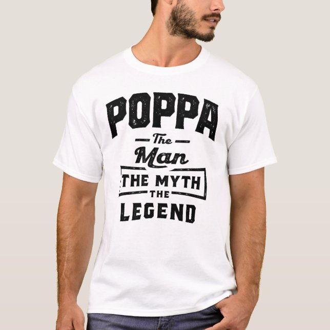 Camiseta Abuelos - Leyenda del mito del hombre de Poppa (Anverso)