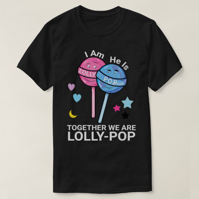 Camiseta Abuelos pop casados con parejas Lolli Po (Diseño del anverso)