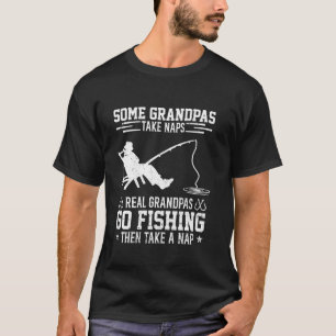 Camiseta Abuelos Reales Van a Pescar Luego Toman Siesta Pes