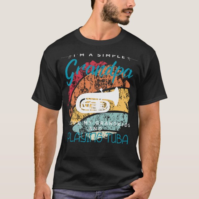 Camiseta Abuelos simples Serenade Tuba - Tee lúdico para Gr (Anverso)