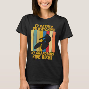 Camiseta Abuelos Vintage antes que ver a los nietos en bici