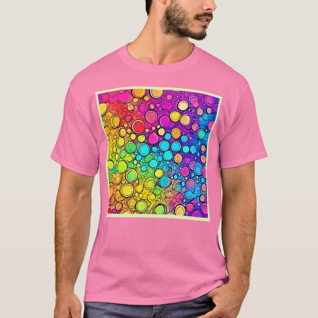 Camiseta Abundancia de la burbuja del arcoiris (Anverso)