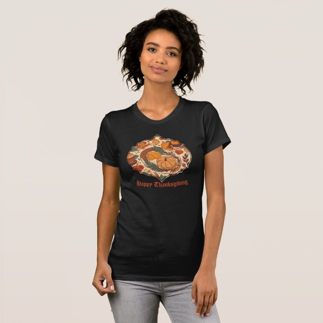 Camiseta Abundancia de otoño (Anverso completo)