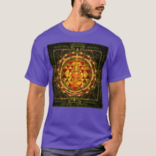 Camiseta Abundancia de Shri Yantra Maha Lakshmi Ashtakam
