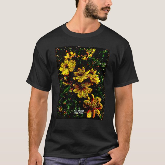 Camiseta Abundant Permaculture Kitchen Garden Plants Nastur (Anverso)